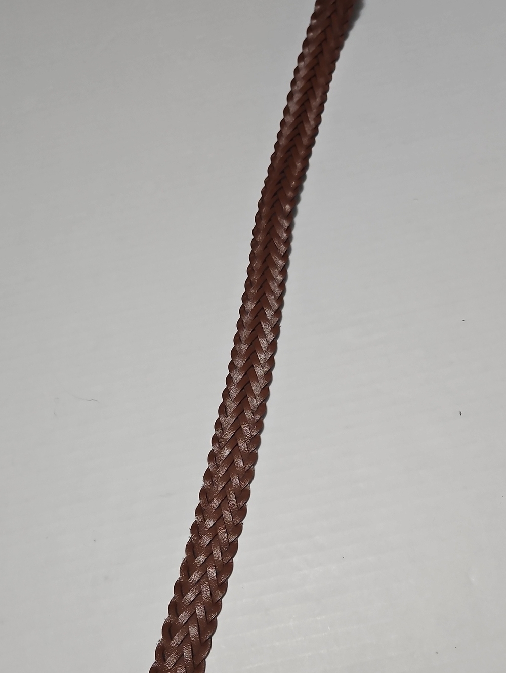 Braided Leather Belt for Women- Brown Size M/L - Picture 3 of 8